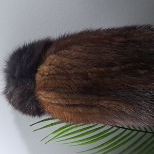 Diomi Luxurious Mink & Fox Fur Brown Hat